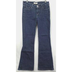 Levis 526 Slender Boot Cut Jeans 12 Blue Denim Cotton Zip Fly 5-Pockets Casual